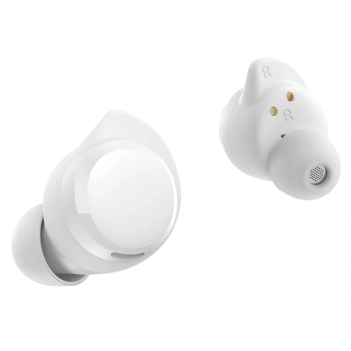 Zbliżenie na białe słuchawki Joyroom Jdots JR-DB3, ukazujące ich nowoczesny design.