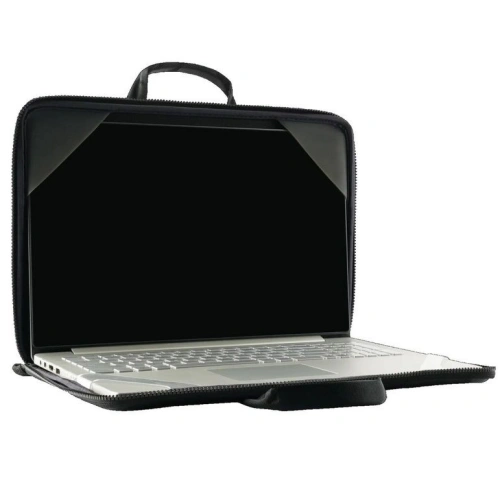 Hybrid material of the UAG case with handle, providing comfort and safety.