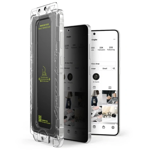Szkło hartowane Ringke Easy Slide Samsung Galaxy S25 Edge Privacy [2 PACK], widok 2