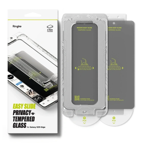 Szkło hartowane Ringke Easy Slide Samsung Galaxy S25 Edge Privacy [2 PACK], widok 6