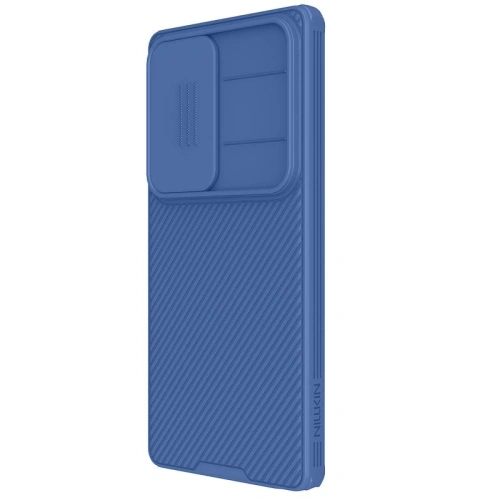 Nillkin Camshield Pro case in blue, perfectly fitting Samsung Galaxy S25 Ultra.
