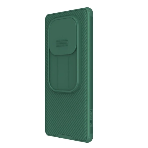 Nillkin Camshield Pro case in green color, perfect for Xiaomi Redmi Note 14 Pro.