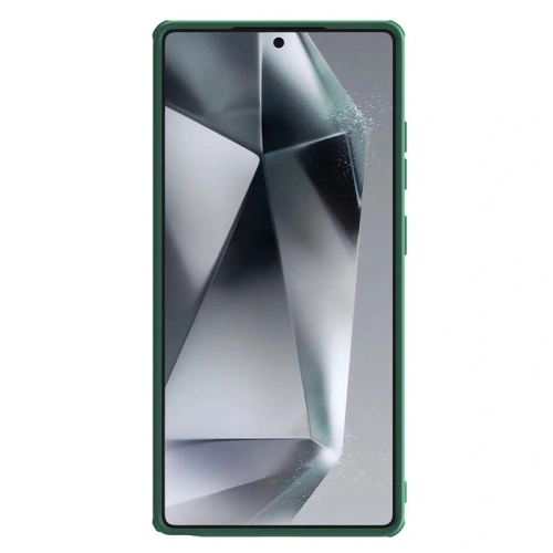 Green Nillkin Camshield Pro case with precise cutouts for ports and buttons.