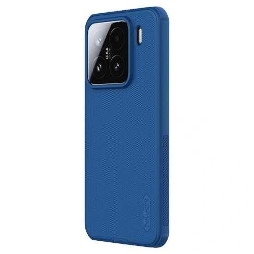 Husa Nillkin Super Frosted Shield Pro în culoare albastră, ideală pentru protecția Xiaomi 15.