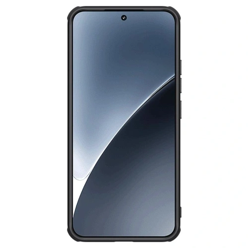 Husa Nillkin montată pe telefonul Xiaomi 15, prezentând un aspect elegant.