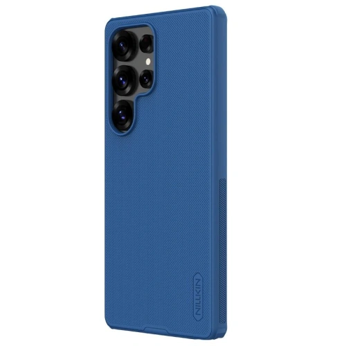 Nillkin Super Frosted Shield Pro case in blue, perfect for Samsung Galaxy S25 Ultra.