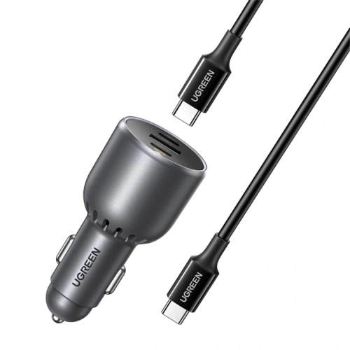 UGREEN EC705 130W car charger with three ports and 5A cable