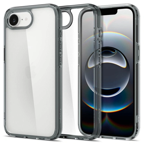Husa Spigen Ultra Hybrid de culoare transparentă, perfect adaptată pentru iPhone 16e.