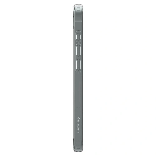 Husa Spigen Ultra Hybrid pe un fundal minimalist, subliniind eleganța sa.