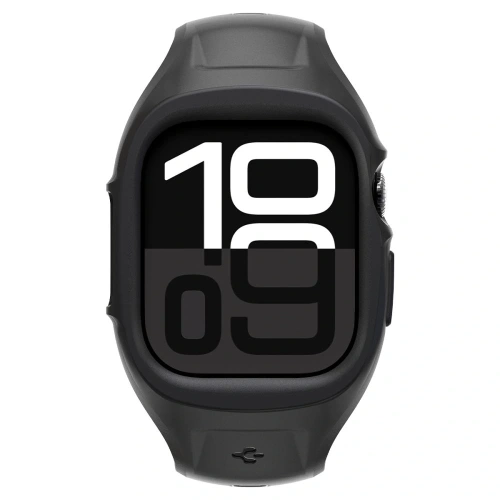 Pasek Spigen Liquid Air Pro w kolorze matowej czerni dla Apple Watch 10 46mm.