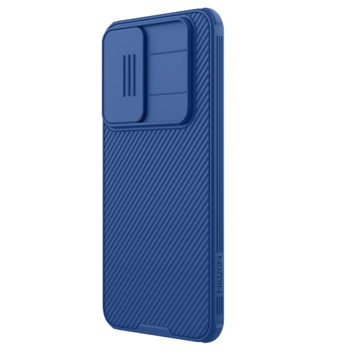 Das Nillkin Camshield Pro Case in Blau, passend für das Samsung A36 5G.