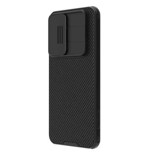 Etui Nillkin Camshield Pro w kolorze czarnym, idealne dla Samsung A56 5G.