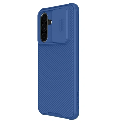 Nillkin Camshield Pro case in blue color, perfectly matching Samsung A26 5G.