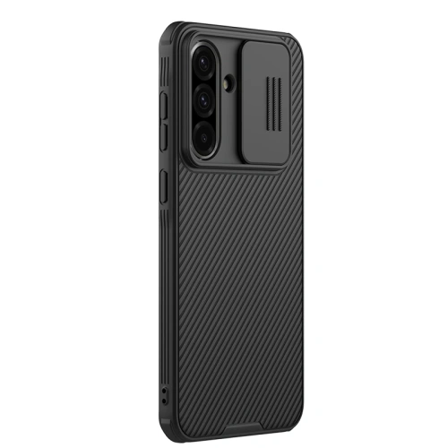 Ansicht des Nillkin Camshield Pro Case von hinten, das die Textur des Polycarbonatmaterials zeigt.