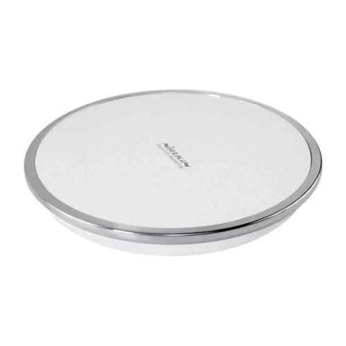 Nillkin Magic Disk III case in white, perfect for wireless charging.