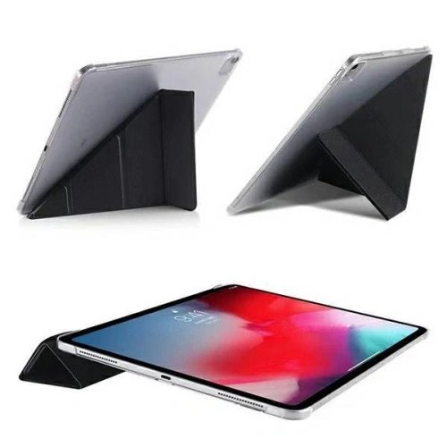 Hybrid case with flap, excellent for protecting the iPad from damage.