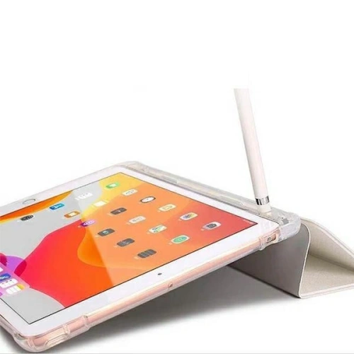 Close-up of the Mercury case, showing the transparent back and precise cutouts.