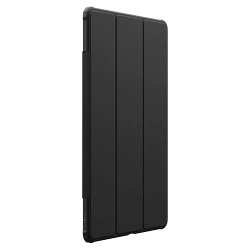 Prim-plan pe materialul hibrid al husei Spigen Ultra Hybrid Pro