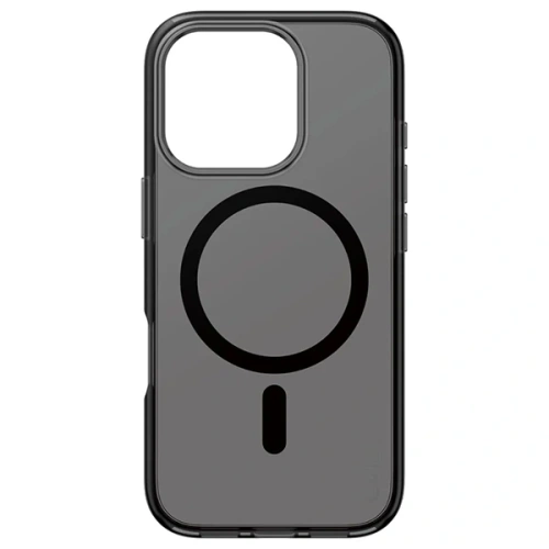 Etui CARE z funkcją MagSafe, montowane na iPhone 16 Pro, zapewniające bezpieczne połączenie.