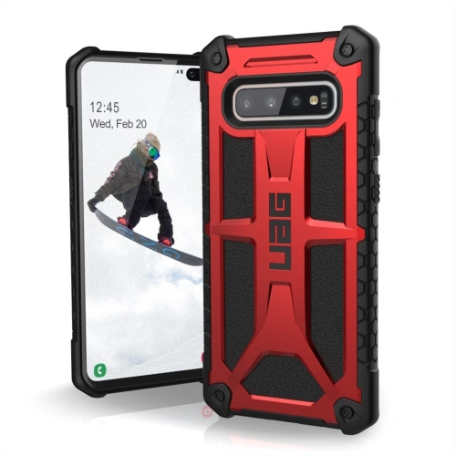 Etui UAG Urban Armor Gear Monarch Samsung Galaxy S10+ Plus (czerwene)