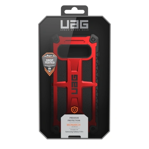 Etui UAG Urban Armor Gear Monarch Samsung Galaxy S10+ Plus (czerwene)