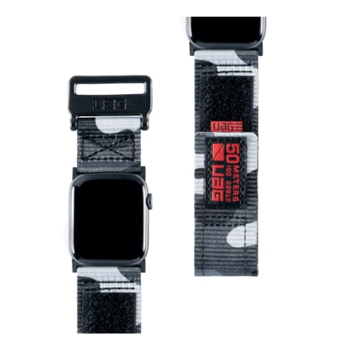UAG Urban Armor Gear Active Strap for Apple Watch 4/5/6/7/SE/8/9/Ultra 44/45/49mm (midnight camo)