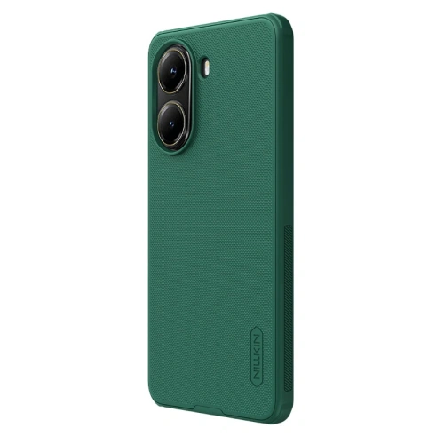 Nillkin Super Frosted Shield Pro case in green, ideal for Xiaomi Poco X7 Pro.