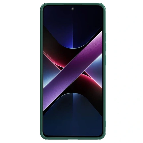 Nillkin case mounted on Xiaomi Poco X7 Pro, showing edge protection.