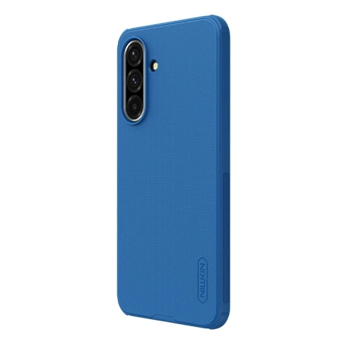 Nillkin Super Frosted Shield Pro Hülle in Blau, perfekt angepasst an das Samsung Galaxy A36 5G.