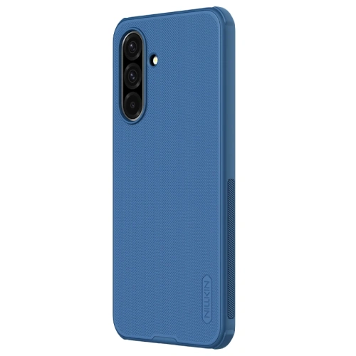 Nillkin Super Frosted Shield Pro case in blue, perfect for Samsung Galaxy A26 5G.
