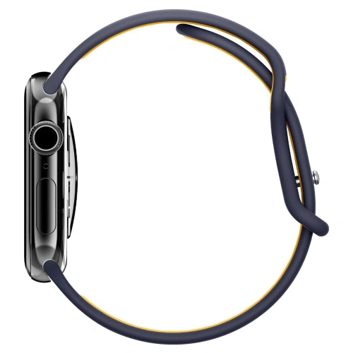 Prim-plan al brățării Spigen Nano Pop, arătând materialul său flexibil din silicon.