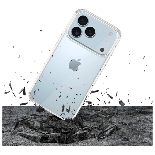 3MK Armor Case in transparent color, perfectly fitted to Apple iPhone 17 Pro.