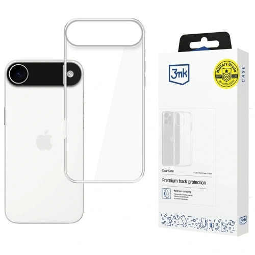 Etui 3MK Clear Case do Apple iPhone 17 Air w przezroczystym kolorze, idealnie dopasowane do telefonu.