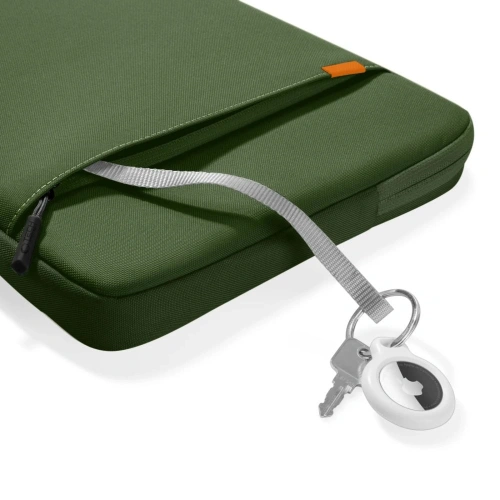 Zamknięcie torby Tech-Protect Defender, zapewniające bezpieczeństwo laptopa.