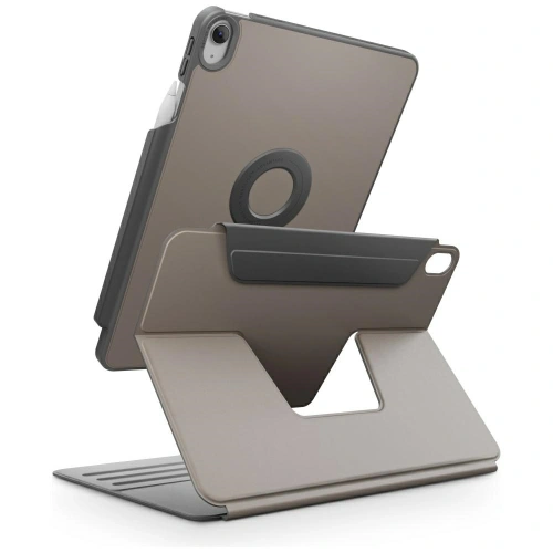Uniq Rovus Snapmount magnetic etui do iPad w kolorze szary z funkcją obrotu 360 stopni