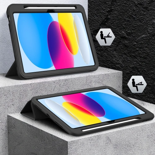 Zbliżenie na czarne etui z wyraźnym wykończeniem, podkreślające trwałość i nowoczesny design.