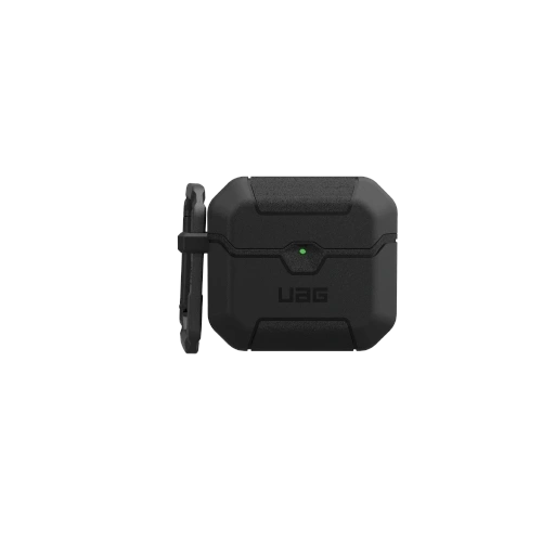 UAG Urban Armor Gear Scout case in black, perfect for storing Apple AirPods 4.