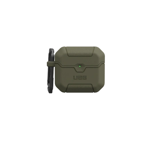 UAG Urban Armor Gear Scout case in olive color, perfectly fitted for Apple AirPods 4.