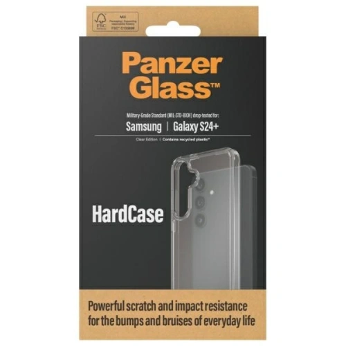 PanzerGlass HardCase on a Samsung Galaxy S24+ Plus, providing protection and style.