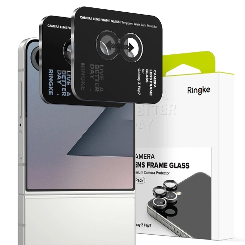 Nakładka Ringke Camera Frame Protector na Samsung Galaxy Z Flip 7 w kolorze czarnym
