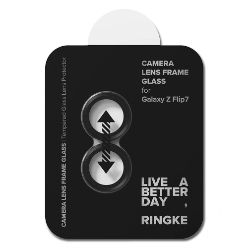 Zestaw Ringke Camera Frame Protector, pokazujący obie nakładki w opakowaniu