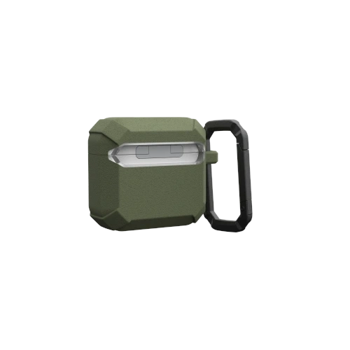 Hybrydowe etui UAG z widocznymi detalami, zapewniające stylowy wygląd.