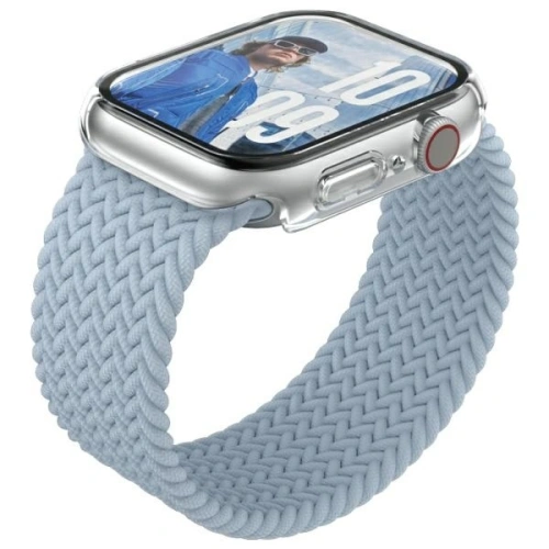 Protector de ecran PanzerGlass Snappie Full Body pentru Apple Watch 10, de culoare transparentă.
