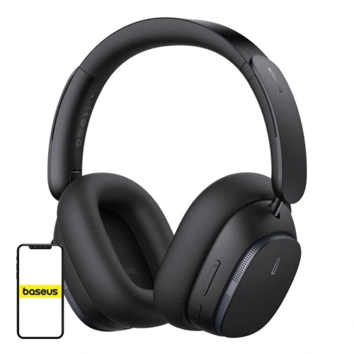 Bezprzewodowe słuchawki nauszne Baseus Bowie H1 PRO w kolorze czarnym