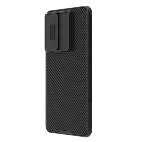 Nillkin Camshield Pro case in black, perfectly fitted to Samsung Galaxy S25 Edge
