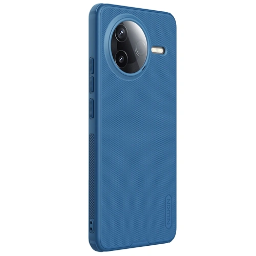 Die Nillkin Super Frosted Shield Pro Hülle in Blau, perfekt angepasst an das Xiaomi Redmi K80.