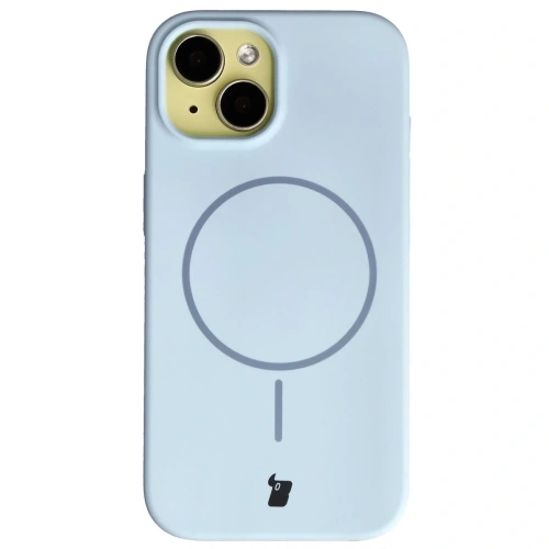 Husa din silicon Bizon Soft Case Magnetic de culoare albastră
