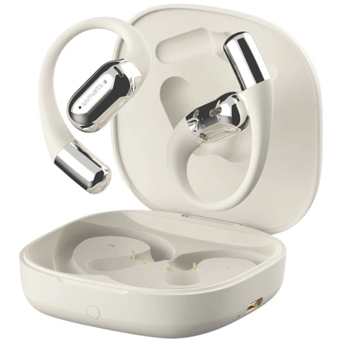Słuchawki bezprzewodowe z technologią Bluetooth 5.4 w kolorze beżowym