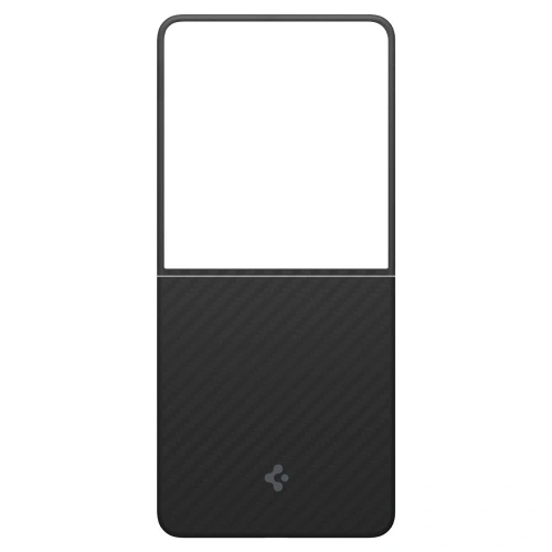 Zbliżenie na materiał hybrydowy etui Spigen Airskin Aramid