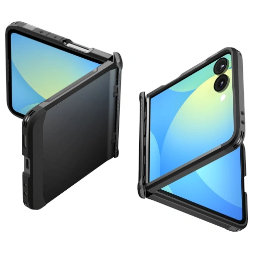 Etui Spigen Slim Armor Pro Mag MagSafe w kolorze czarnym na Samsung Galaxy Z Flip 7